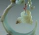 Fine Chinese Hetian Jade Carved Dragon Phoenix Carving Other photo 8