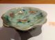 19thc (?) Famille Rose Celadon Footed Bowl With Floral Design With A Butterfly. Bowls photo 1