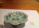 19thc (?) Famille Rose Celadon Footed Bowl With Floral Design With A Butterfly. Bowls photo 2