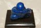 Chinese Carved Lapis Lazuli Stone Buddha Figure On Footed Wooden Stand Nr Buddha photo 5