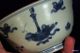 Antique Chinese ' One Hundred Antiques ' Blue & White Food Bowl Circa 1700 Bowls photo 2