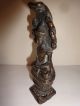 Antique Indian Carved Bronze Figure Shiva & Cobra Circa18th C Hindu Buddha India photo 2