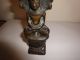 Antique Indian Carved Bronze Figure Shiva & Cobra Circa18th C Hindu Buddha India photo 8