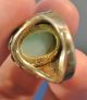Vintage Chinese Silver Filigree Enamel Jade Jadeite Ring Rings photo 7