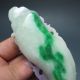 100% Natural Jadeite A Jade Hand - Carved Statues - - Ruyi/lingzhi & Bat Nr/pc2349 Other photo 4