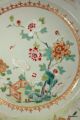 Chinese Antique Famille Rose Porcelain Plate Stork Birds & Flowers 1700s Plates photo 3