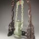 Chinese Hetian Jade Pot & Lid W Hanging String Nr Pots photo 4