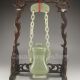 Chinese Hetian Jade Pot & Lid W Hanging String Nr Pots photo 5