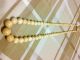 Antique 19thc Large Chinese Ox Bone Beaded Prayer Necklace Rare Necklaces & Pendants photo 1