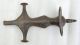 1850s Antique Hand Crafted Iron Sword Handle Hilt India photo 1