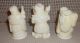 Antique Asian Carved Ox Bone Figurines Traveler - Wise Man - Warrior Other photo 1