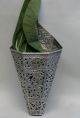 Late 1800s Antique Solid Silver Container Inlaid With Green & Blue Gem Stones Other photo 5
