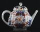 Perfect Lobbed Chinese Porcelain Cov.  Teapot Butterfly 18th Century.  3 Teapots photo 2