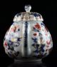 Perfect Lobbed Chinese Porcelain Cov.  Teapot Butterfly 18th Century.  3 Teapots photo 3