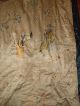 Stunning Large Chinese Antique Silk Embroidered Drape Panel Tao Qing China 中国 Robes & Textiles photo 2