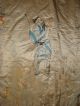 Stunning Large Chinese Antique Silk Embroidered Drape Panel Tao Qing China 中国 Robes & Textiles photo 3