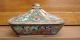 Antique Chinese Asian 18c Rose Medallion Covered Tureen Bowl Bowls photo 1