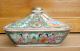 Antique Chinese Asian 18c Rose Medallion Covered Tureen Bowl Bowls photo 2