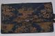 Antique Japanese Canvas Tobacco Pouch & Metal Kiseru Case Ojime Bead Other photo 4