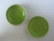 Odd Chinese 20thc Green Porcelain Glazed Ink Pot Box Signed Boxes photo 3