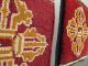 Textilum - 2 Antique Old Tibetan Meditation Mat Seat Art Deco Tapestry Rug No Res Medium (4x6-6x9) photo 9