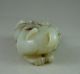 Fine Old Chinese Hetian Jade Carved Double Beast Carving Other photo 3