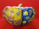 Antique Amazing L@@king Porcelain Chinese Unusual Enameled (pumkin Storage Jar) Other photo 2