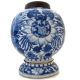 Antique Chinese Blue And White Kangxi Period Export Bronze Vases Early Lamp Base Vases photo 3
