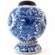 Antique Chinese Blue And White Kangxi Period Export Bronze Vases Early Lamp Base Vases photo 4