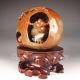 Chinese Shoushan Stone Statue - Turtle Nr Men, Women & Children photo 3