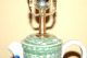 Antique Japanese Blue & White & Green Imari Chocolate Pot Lamp Meiji Ca.  1900 Bowls photo 5