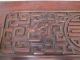 A) 18th C Carved Chinese Rosewood Panel With Dragons In Geometric Design & Mon Woodenware photo 3