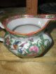 Vintage Chinese Rose Medallion Snout Nose Octagon Pitcher / Creamer 3 1/2 