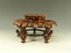 Chinese Carved Hardwood Stand 20thc Woodenware photo 3