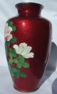 Ando Cloisonné Vase Roses On Front Birds On Back Vases photo 1