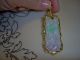 Gorgeous Antique Jade Pendant In 14 K Gold Setting Double Sided Design Necklaces & Pendants photo 7