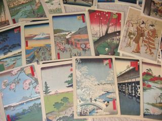 86 Japanese Ukiyoe Prints,  Tokaido 53,  Edo 100 View And More. photo