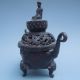The Thrift Chinese Ming Dynasty Xuande Mark Erlongxizhu Buddha Incense Burner Incense Burners photo 9