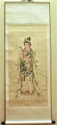 Chinese Scroll Painting Of Guanyin Paintings & Scrolls photo 4