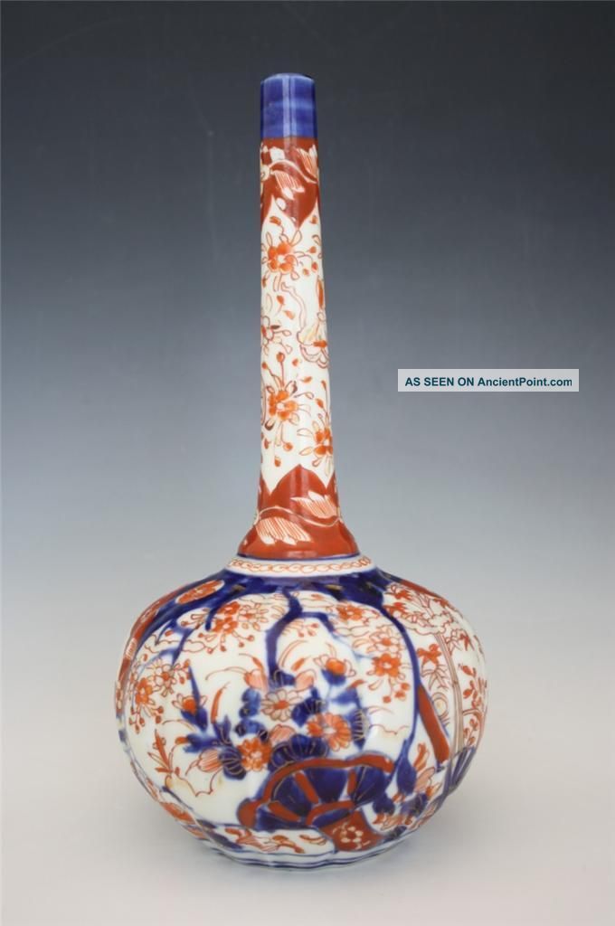 19c Japanese Imari Meiji Period Porcelain Vase Or Bottle Other photo