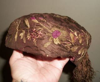 Antique? Vintage? Chinese Or Japanese Silk Hat Adorable Old photo