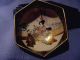 Satsuma - - Antique Hexagonal Hp Open Master Salt Cellar - Mother - Children Bowls photo 2