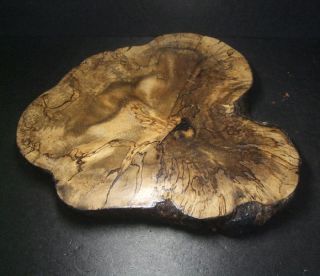 F851: Japanese Natural Wooden Display Board For Vase With Very Good Grain photo