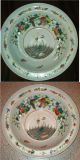 Antique Chinese Qing Bowl,  Unusual Design Flying Crane Wave,  Sun,  Polychrome Nr Bowls photo 1