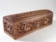 19c Anglo Indian Deeply Carved Sandalwood Domed Top Box W Birds & Beasts India photo 2