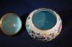 Japanese Cloisonne Covered Jar Box Or Bowl Flowers On White Background Boxes photo 4