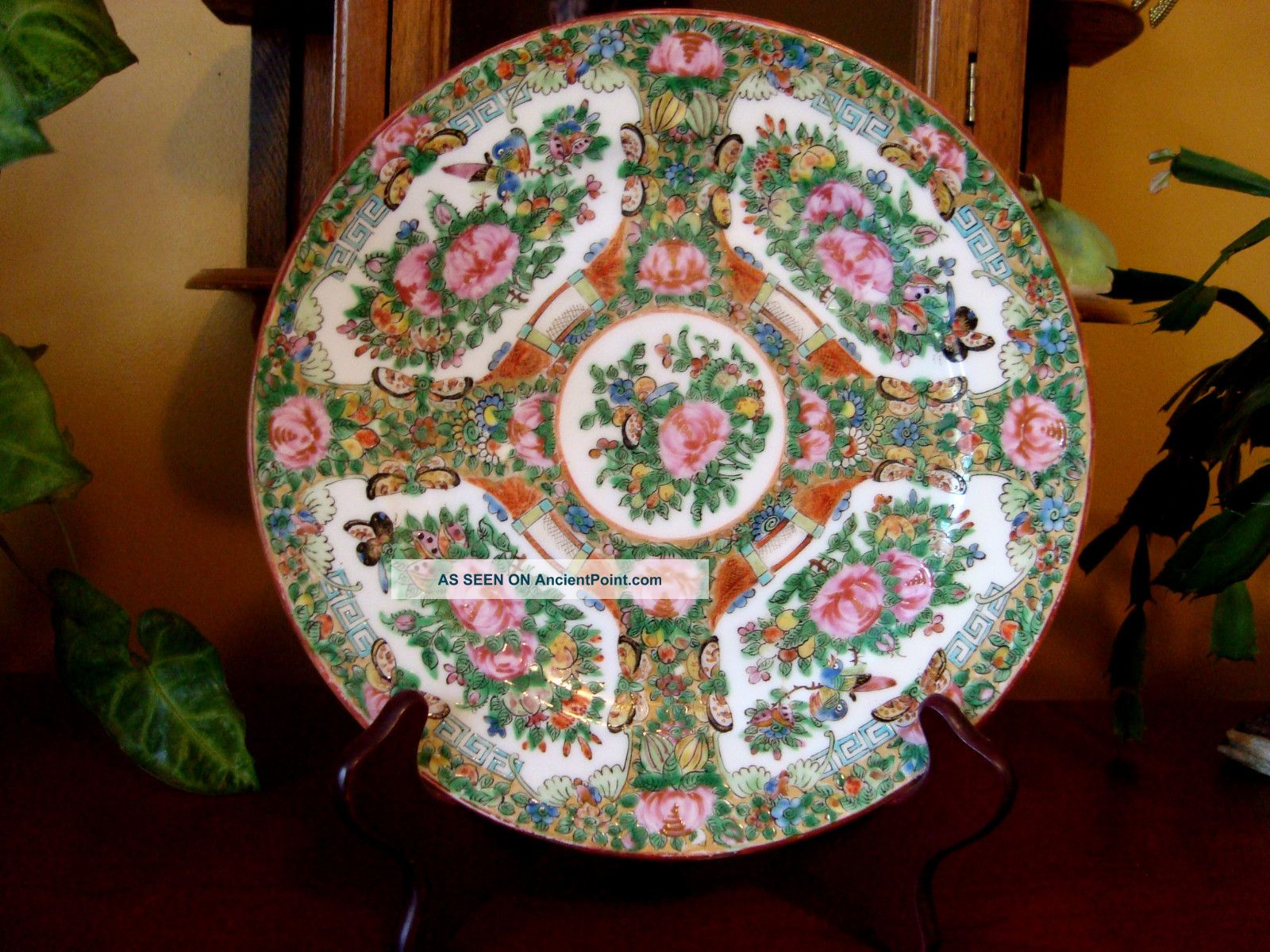 Antique Chinese Famille Rose (medallion) Porcelain Charger/plate Plates photo