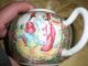 Antique Chinese Rose Medallion Mini Small Teapot 19th Century Plates photo 4