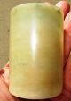 19th Century Chinese White - Green Jade Cylinder Vase 2 3/4 X 2 Inches Vases photo 1