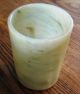 19th Century Chinese White - Green Jade Cylinder Vase 2 3/4 X 2 Inches Vases photo 2